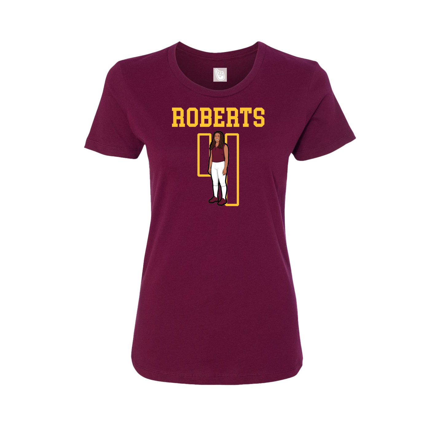 Fitted Women's Tee — Shirsey in Maroon