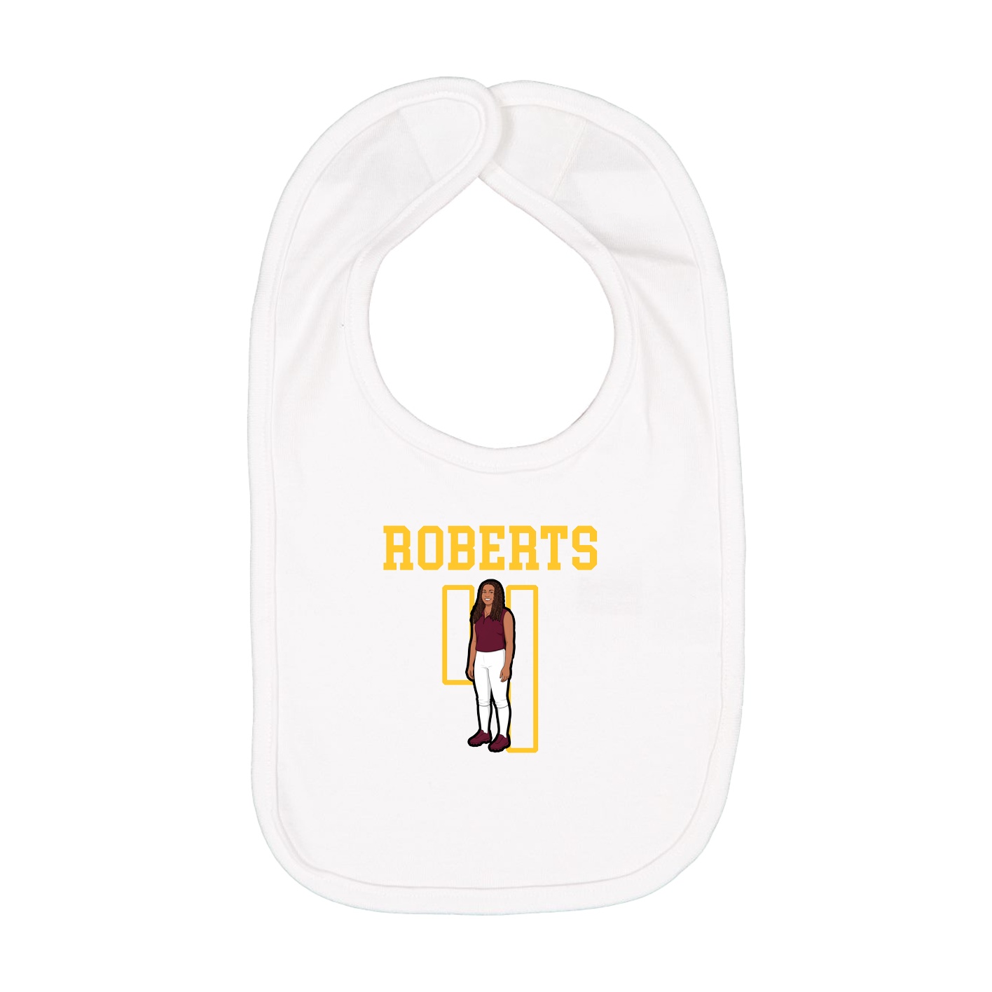 Infant Bib — Shirsey in White