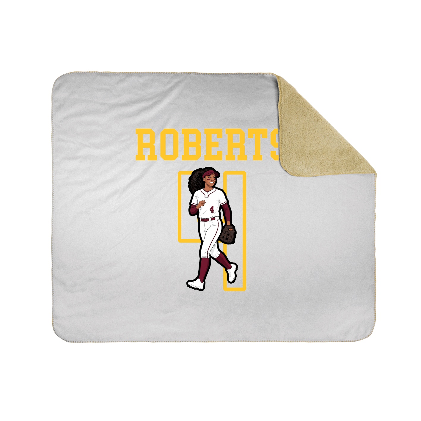 Throw Blanket — Shirsey in White
