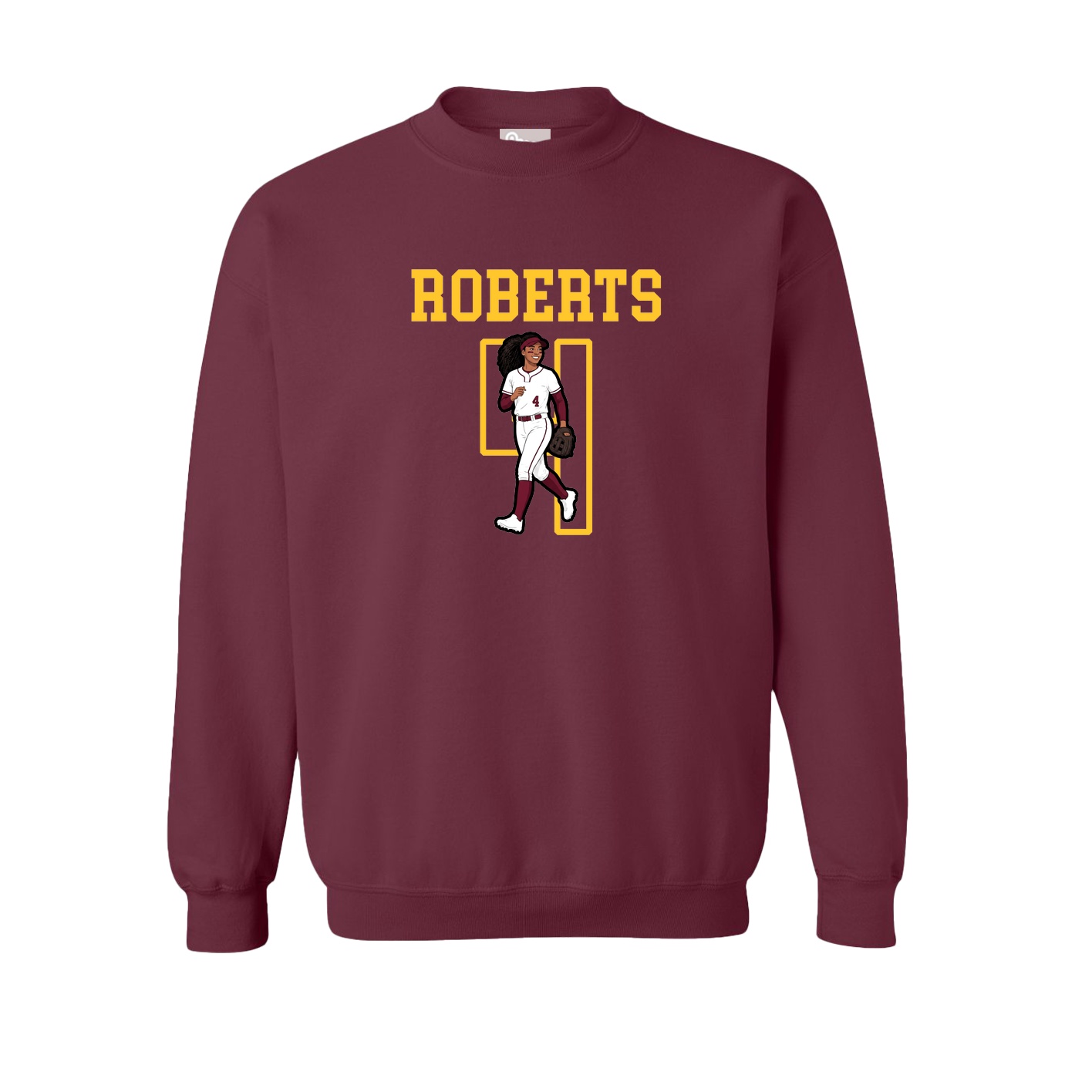 Fleece Crew — Shirsey in Maroon