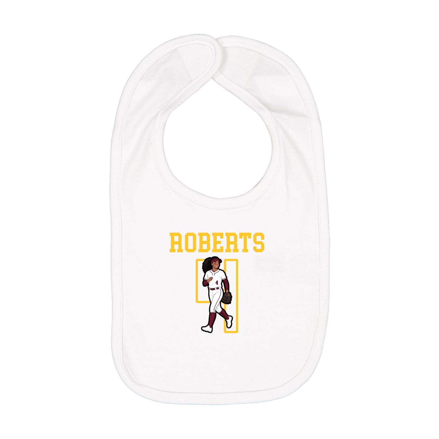 Infant Bib — Shirsey in White