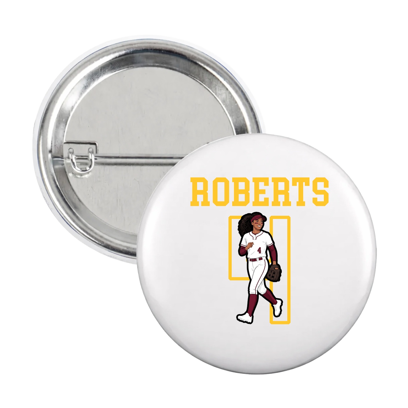 Game Day Button — Shirsey in White
