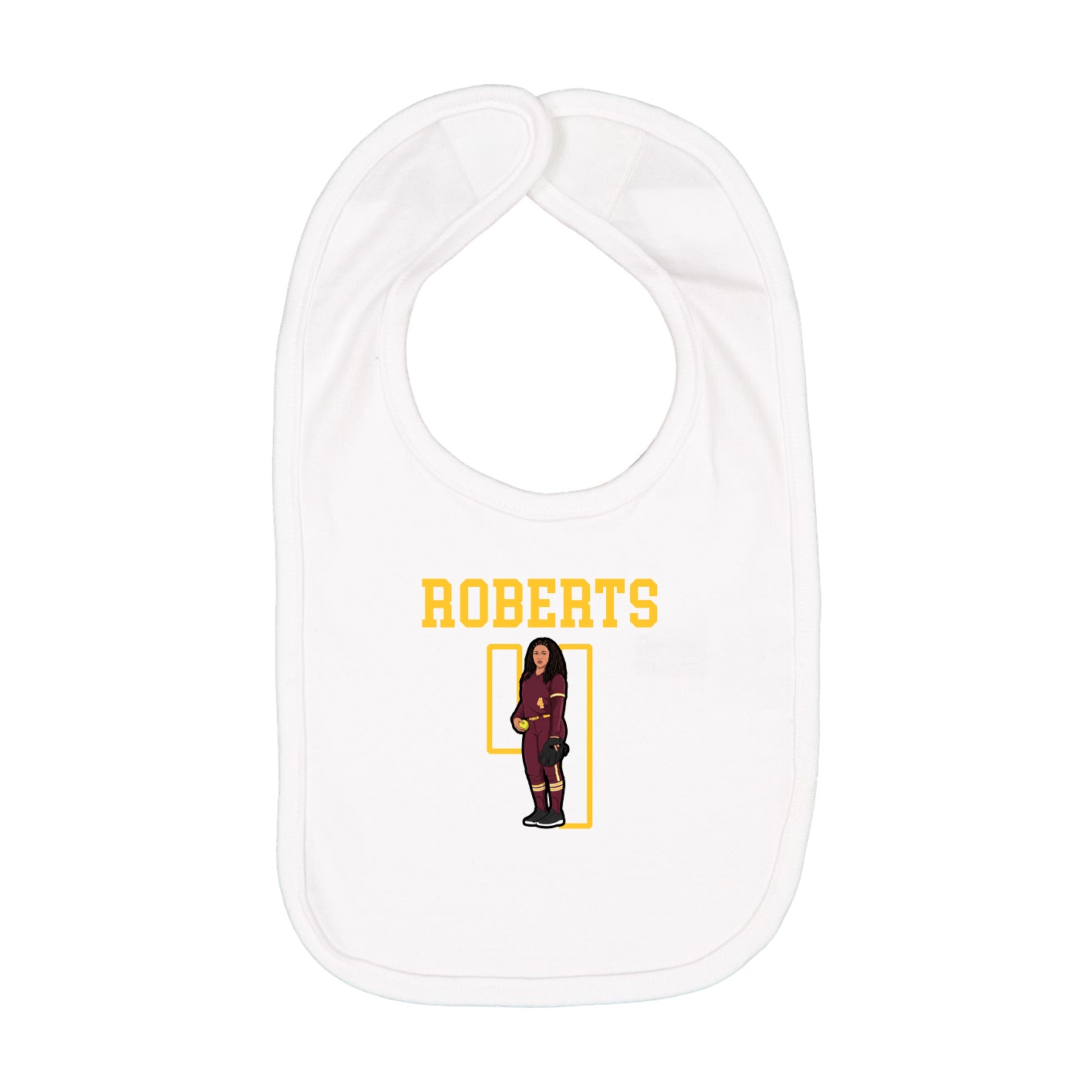 Infant Bib — Shirsey in White