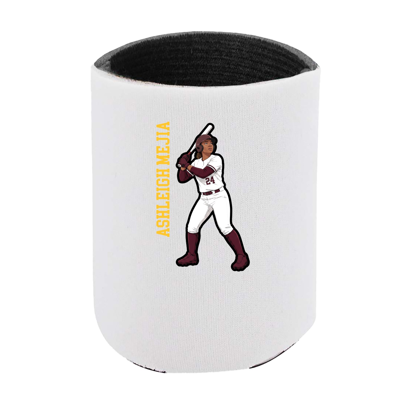 Can Holder — Name Vertical in White