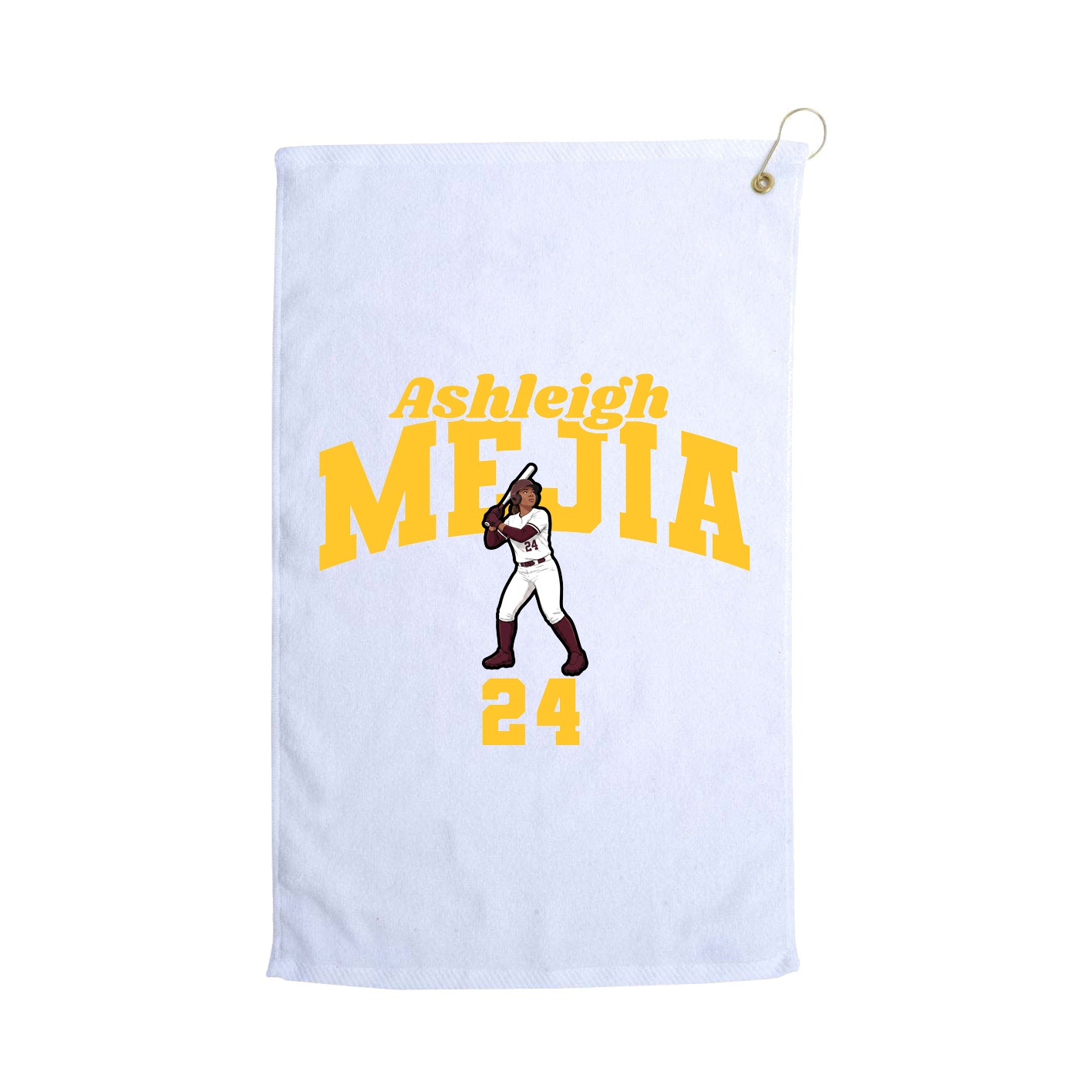 Golf Towel — Signature Arch in White