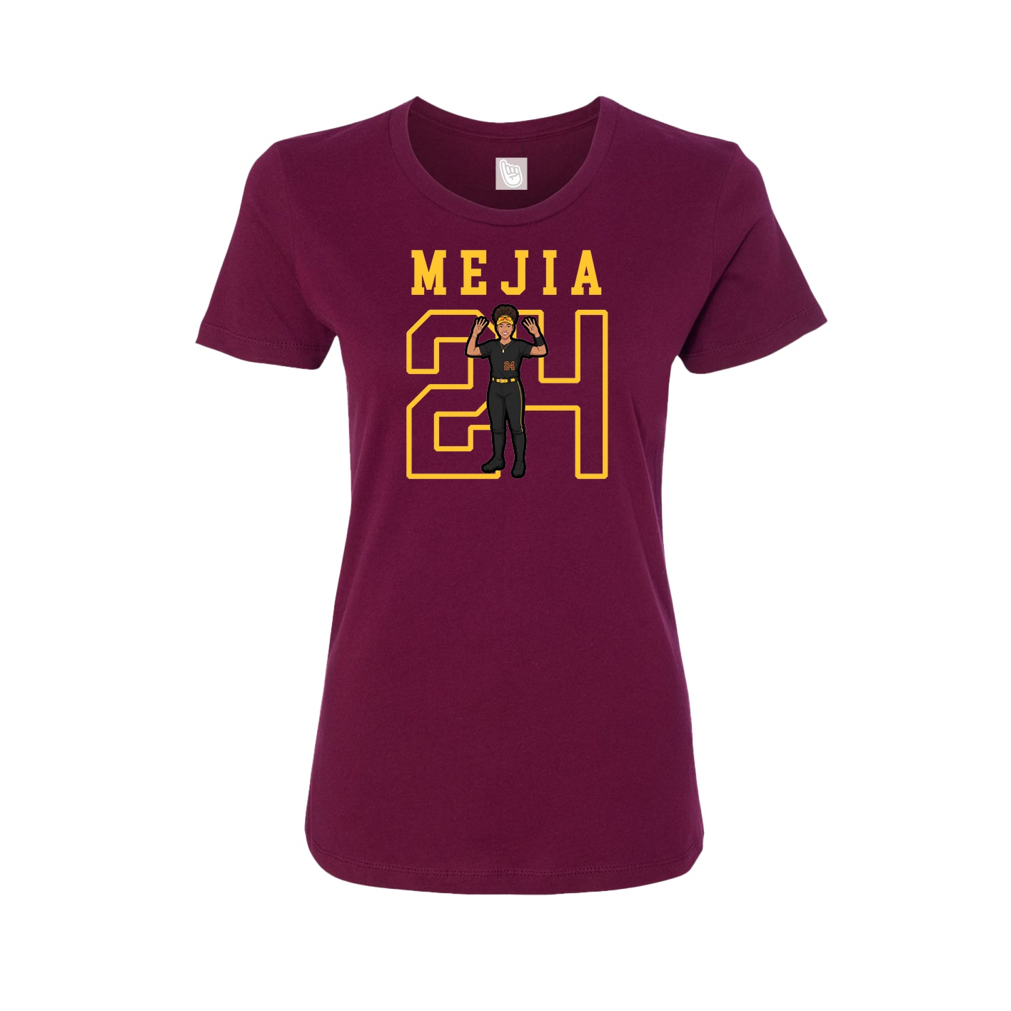 Fitted Women's Tee — Shirsey in Maroon