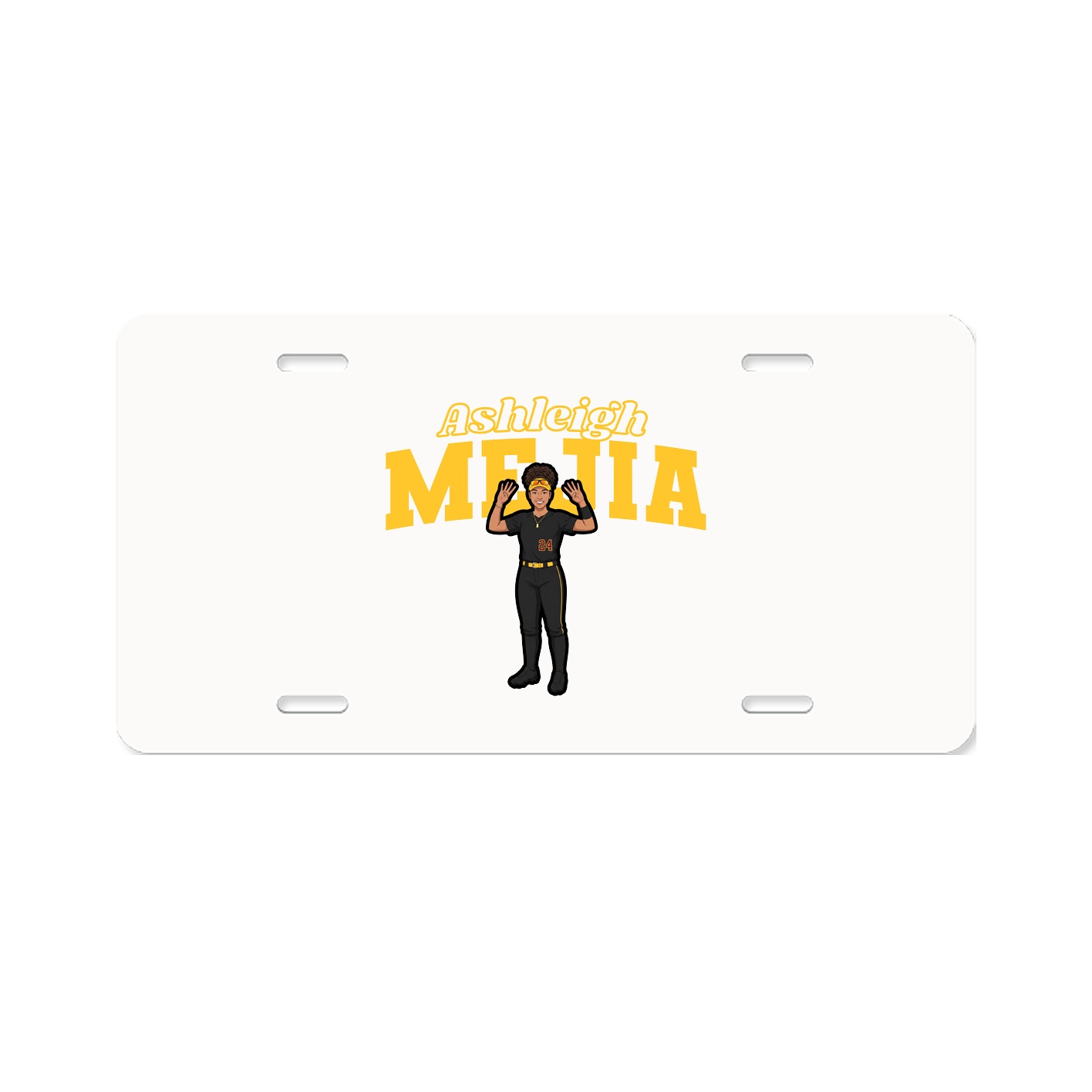 License Plate — Name Arch in Classic