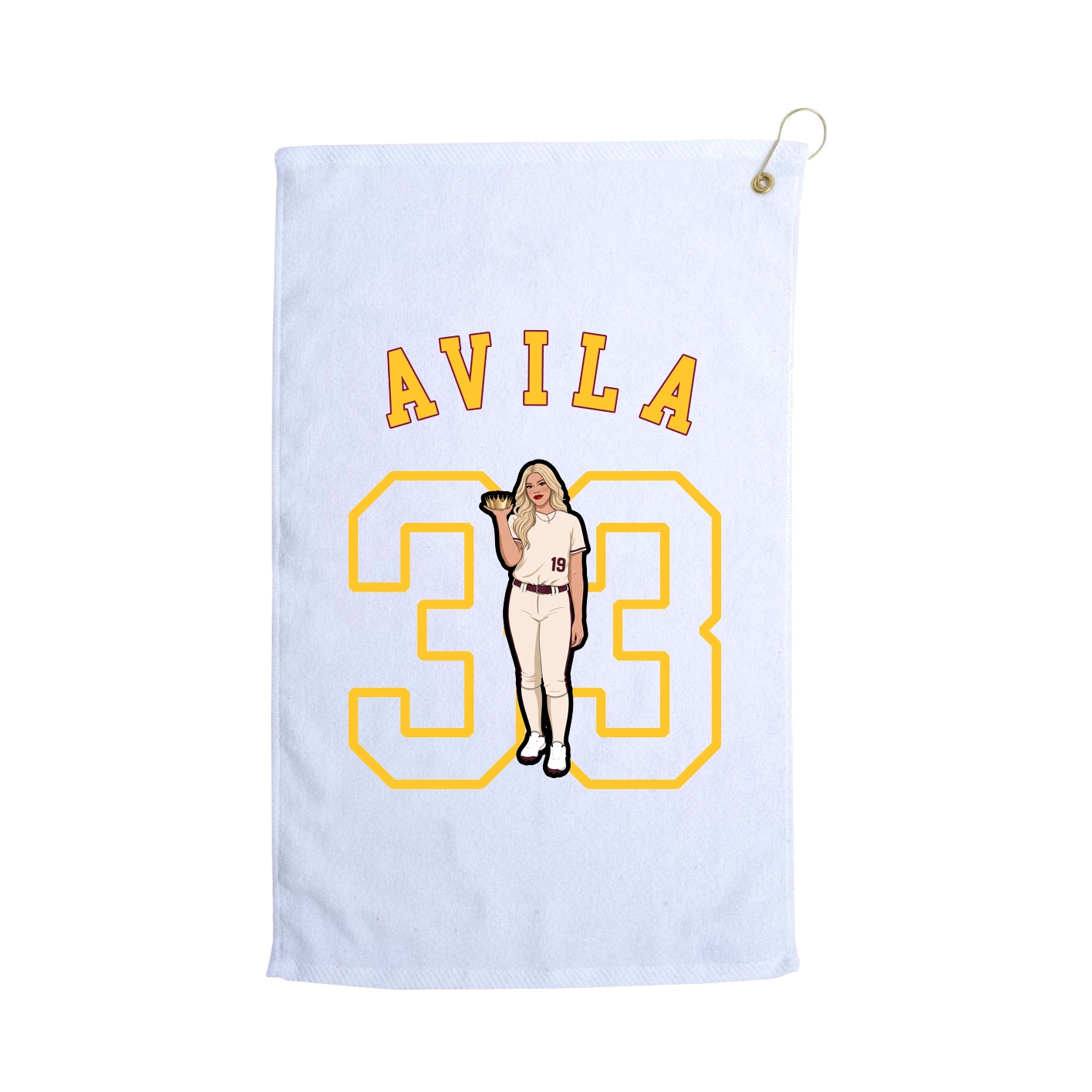 Golf Towel — Shirsey Arch in White