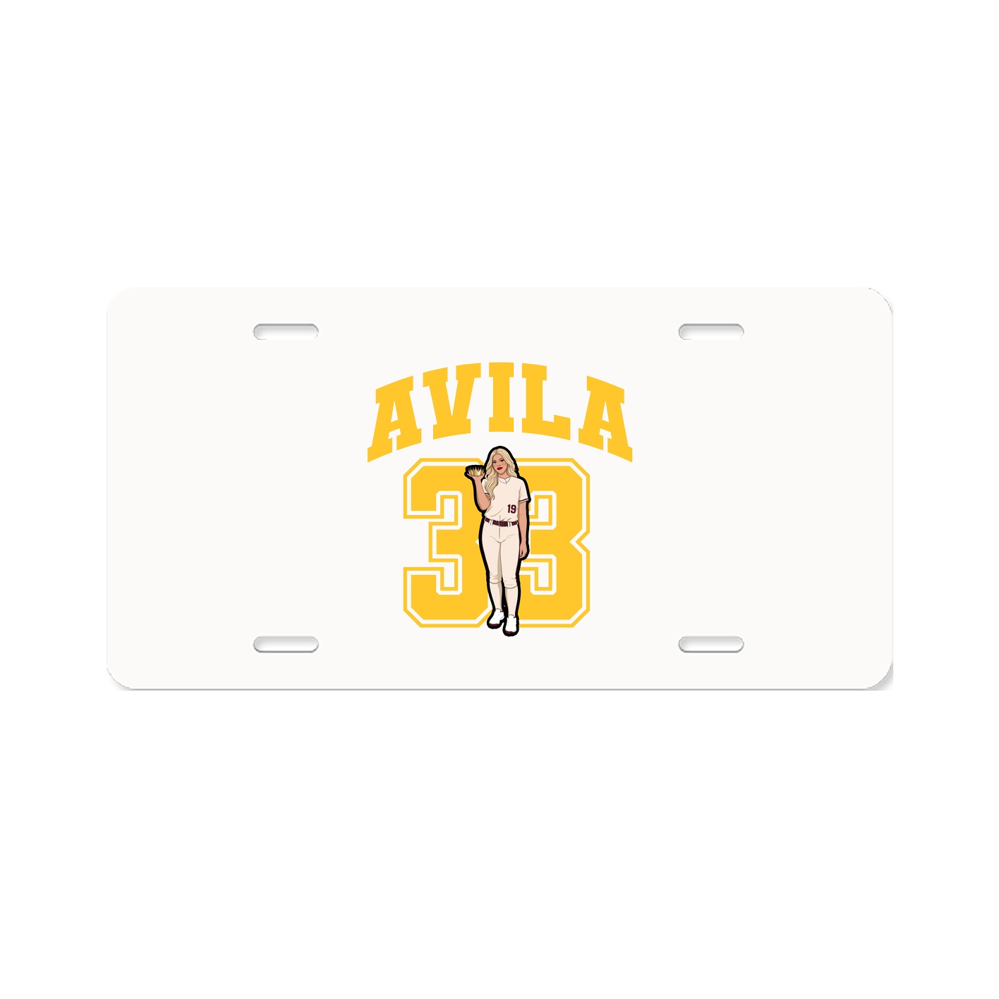 License Plate — Number in Classic