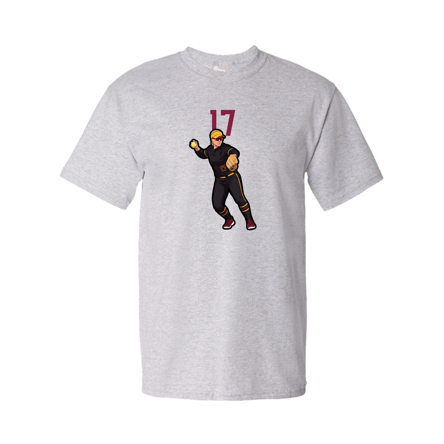 Tee — Number Top in Grey