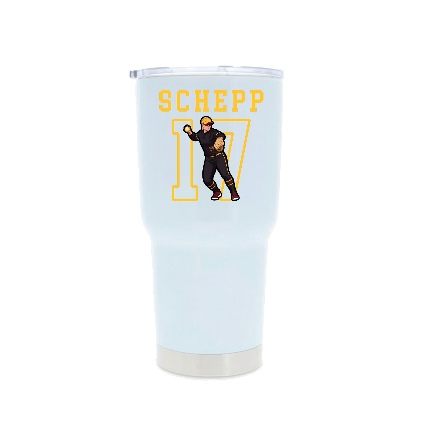 30oz Stainless Steel Tumbler — Shirsey in White
