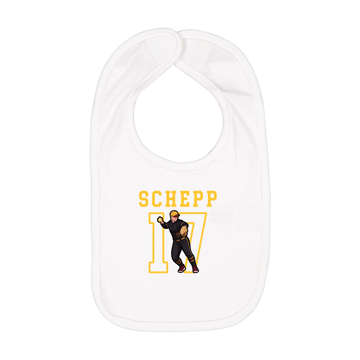 Infant Bib — Shirsey in White