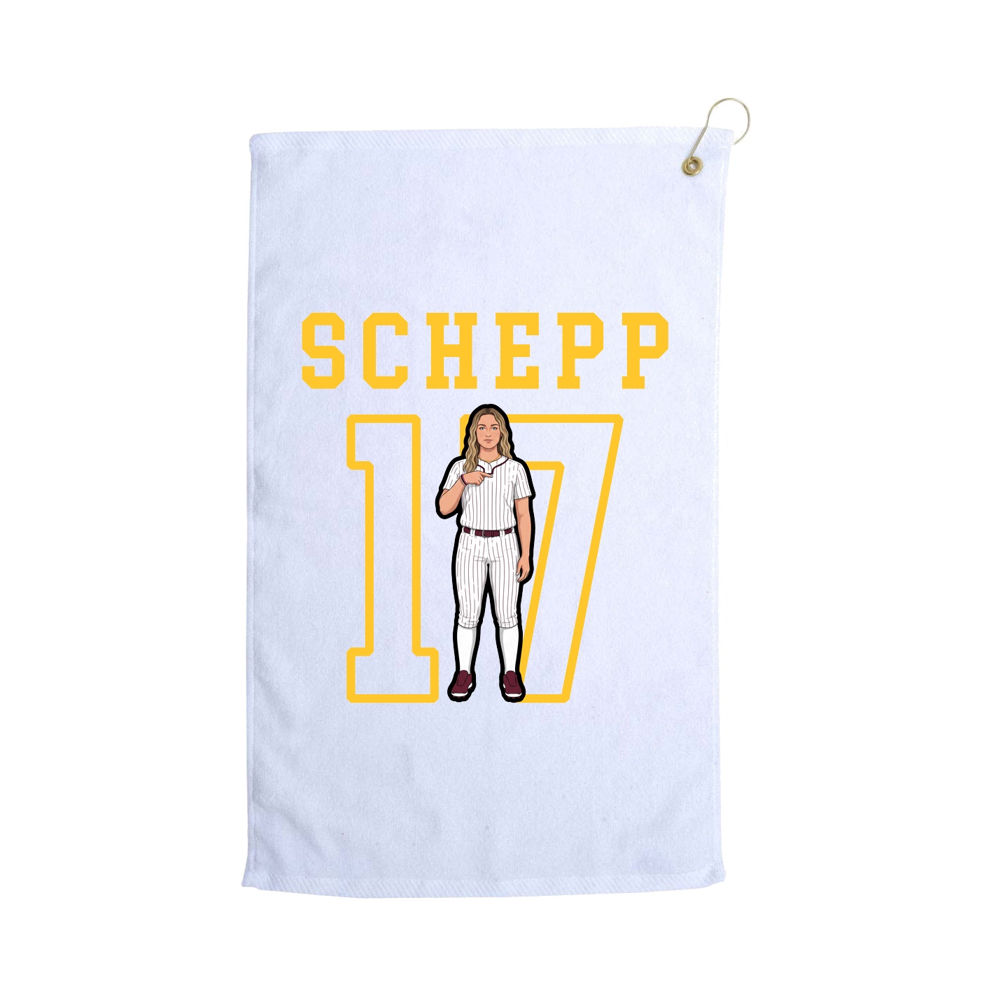 Golf Towel — Shirsey in White