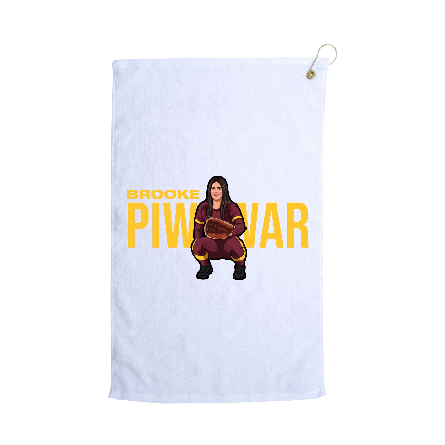 Golf Towel — Player Name in White