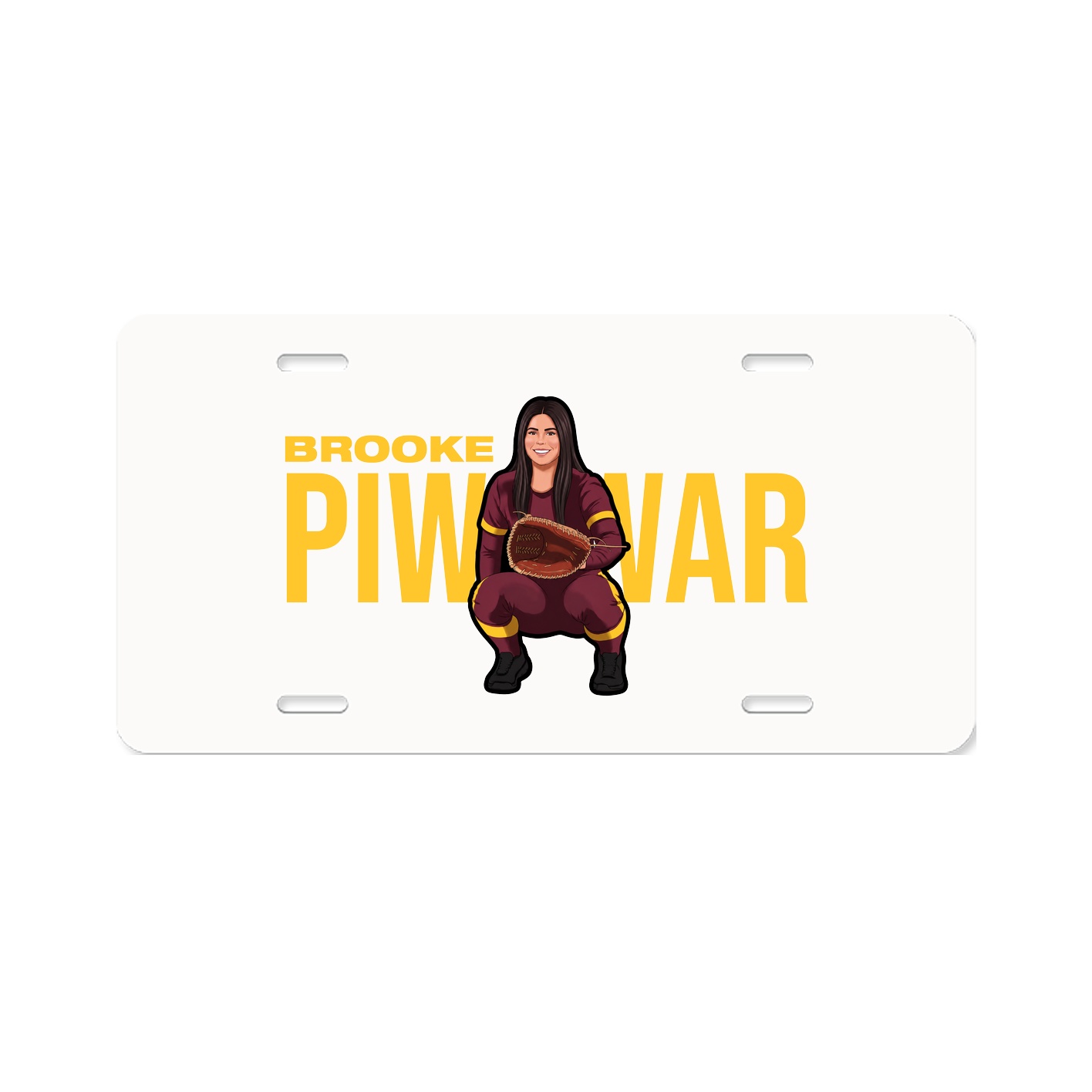 License Plate — Player Name in Classic