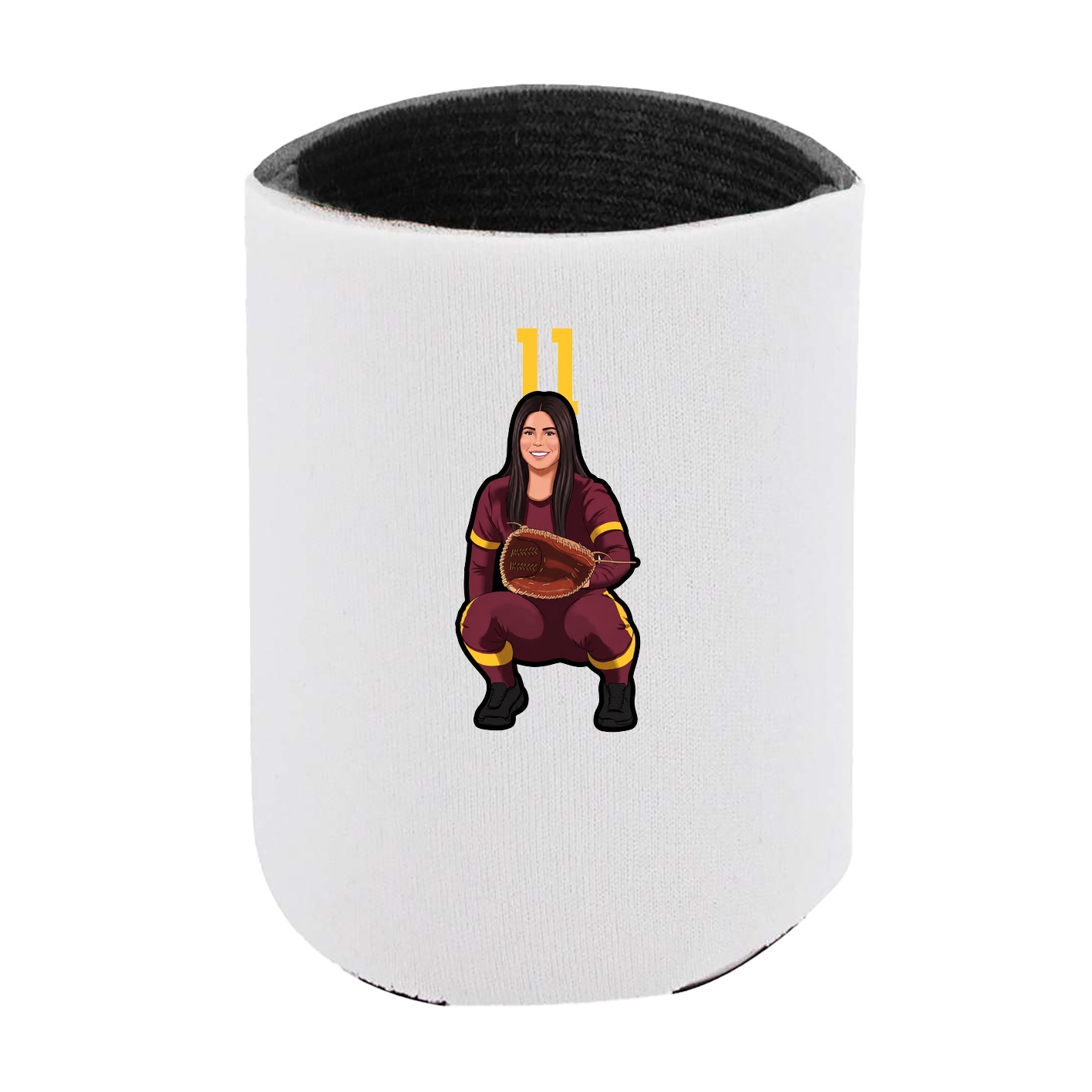 Can Holder — Number Top in White