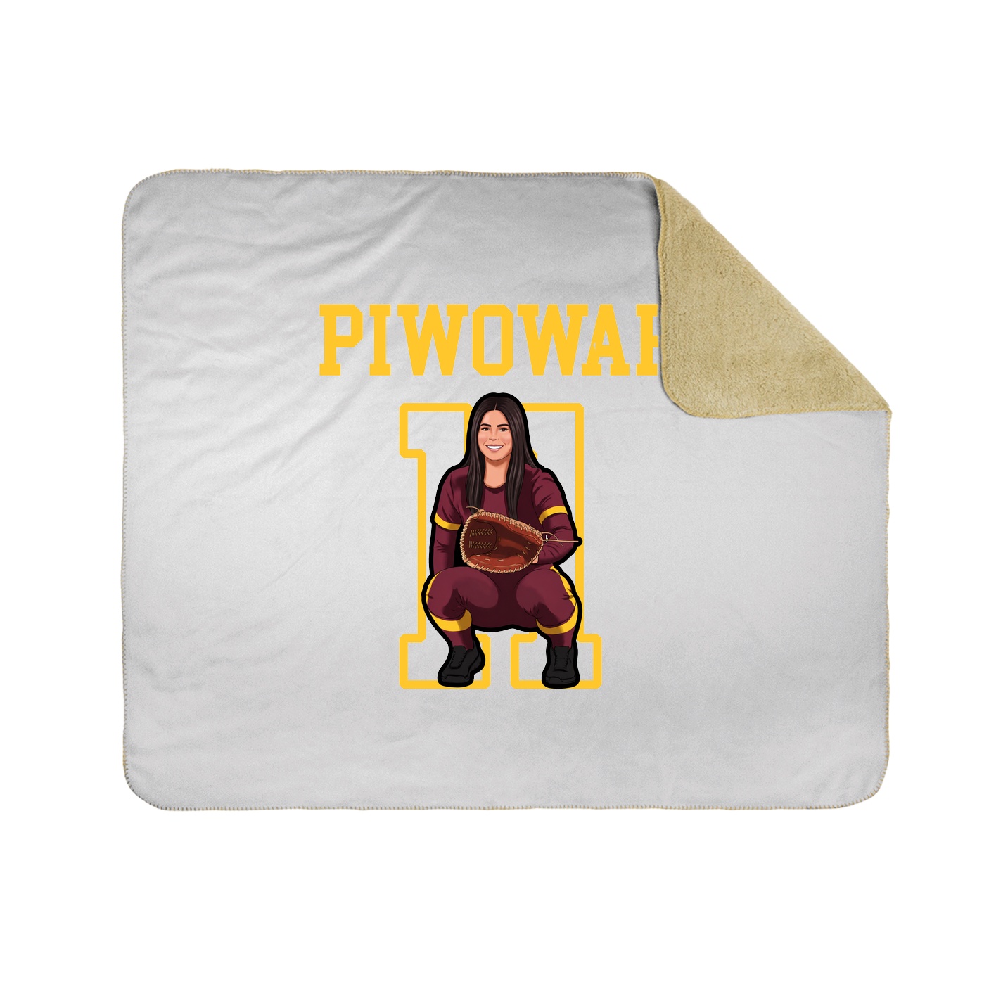 Throw Blanket — Shirsey in White