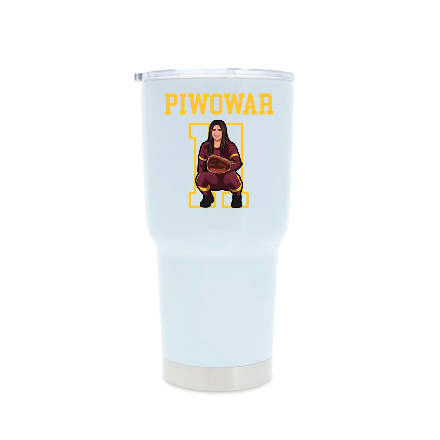 30oz Stainless Steel Tumbler — Shirsey in White