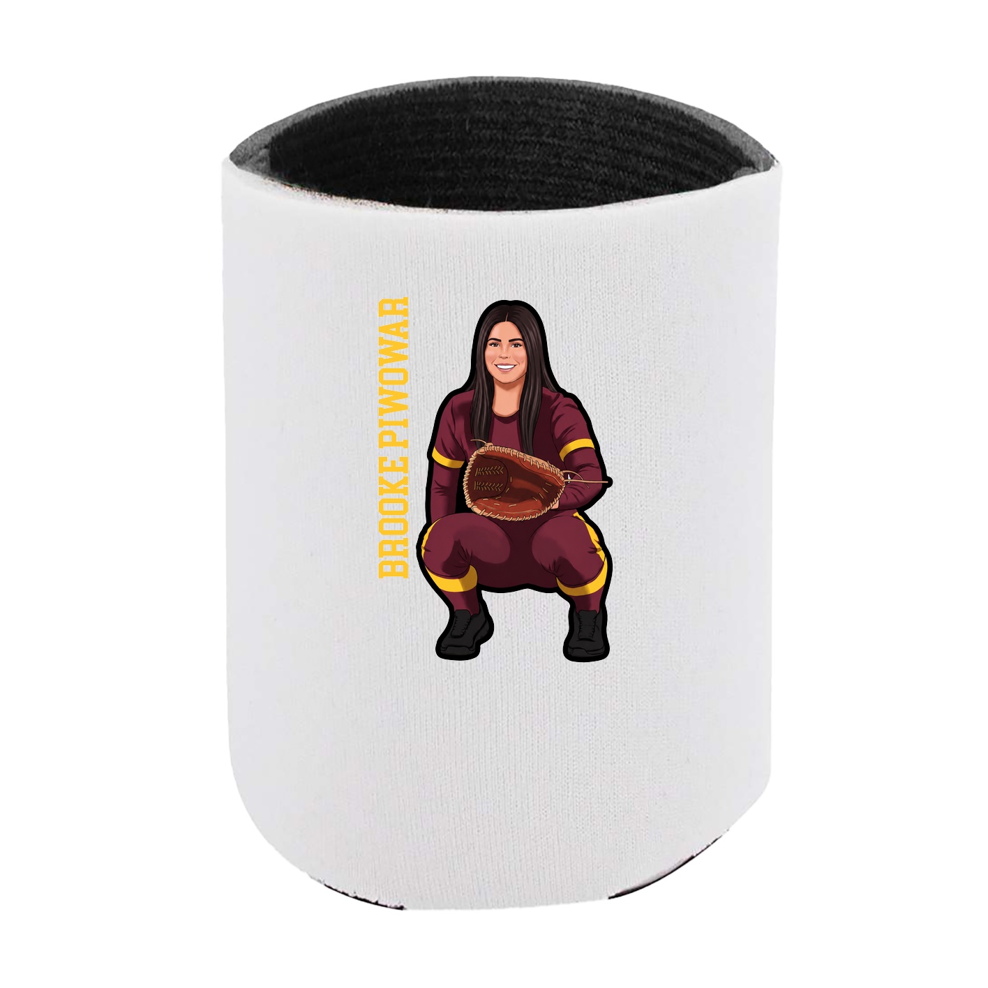 Can Holder — Name Vertical in White