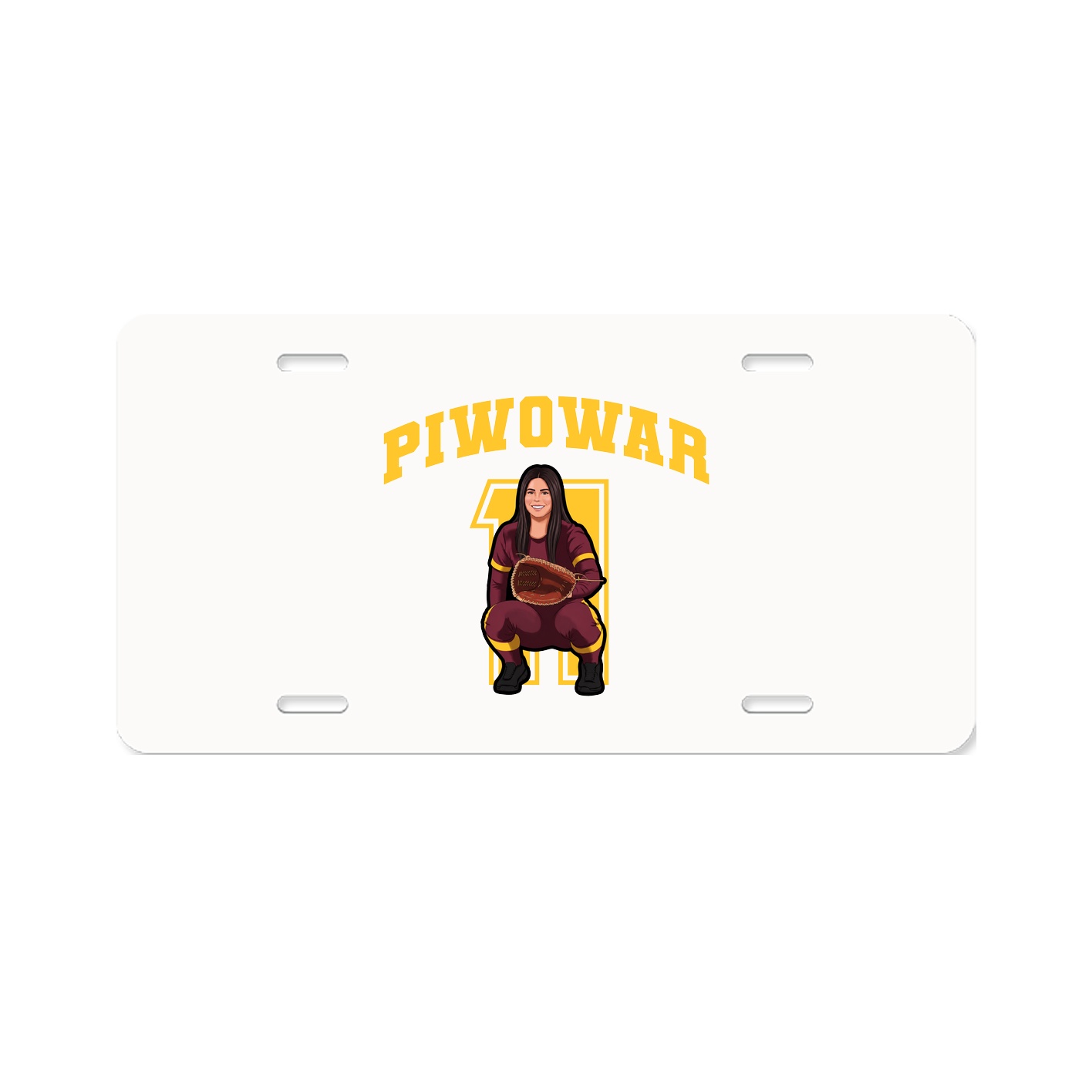 License Plate — Number in Classic