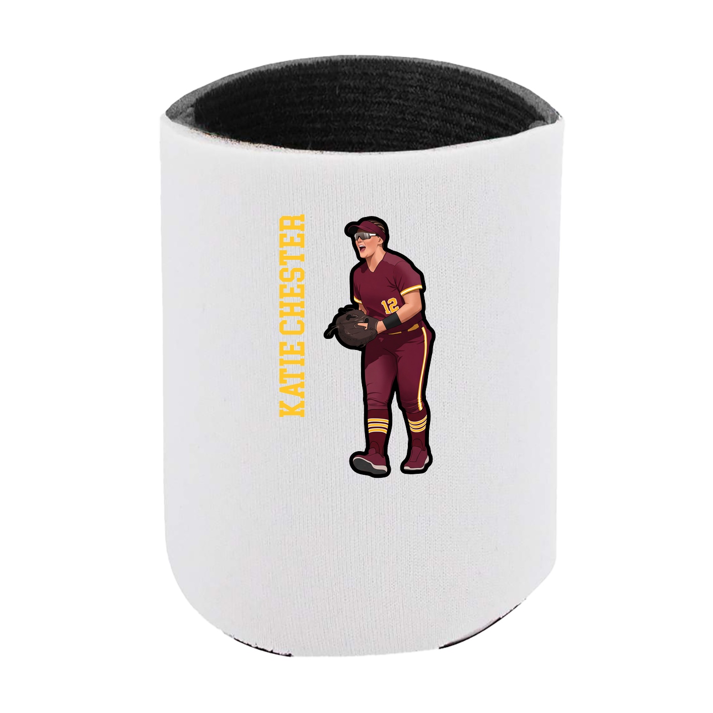Can Holder — Name Vertical in White