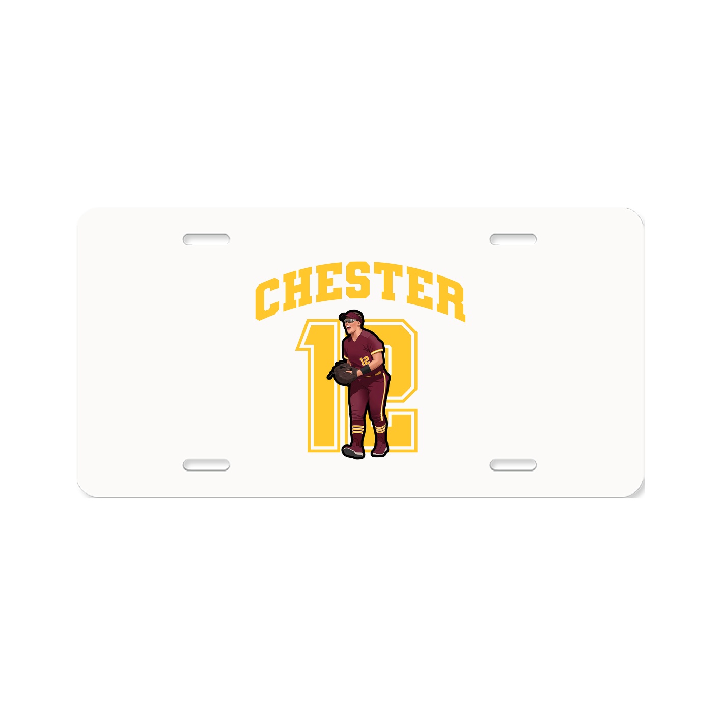 License Plate — Number in Classic