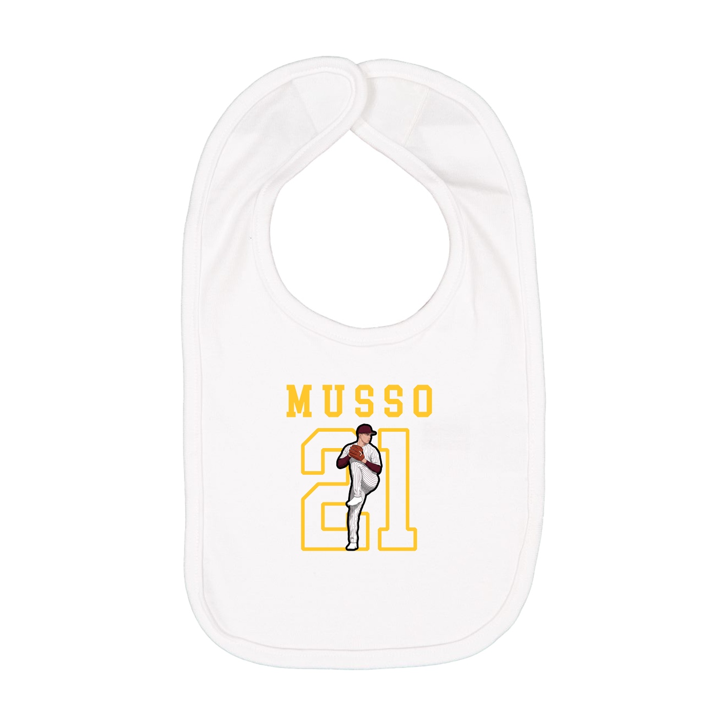 Infant Bib — Shirsey in White