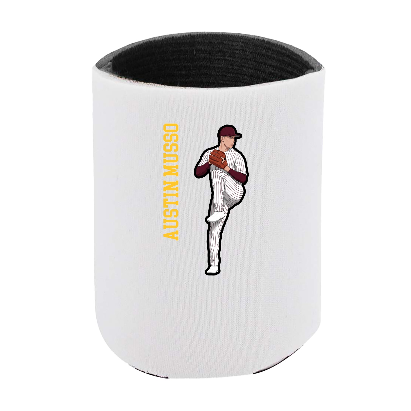 Can Holder — Name Vertical in White