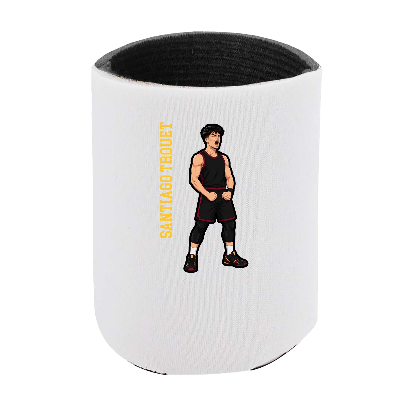 Can Holder — Name Vertical in White