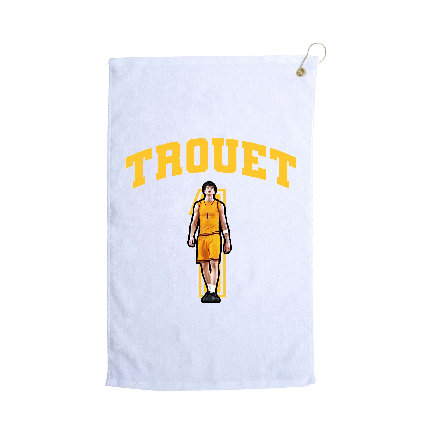 Golf Towel — Number in White