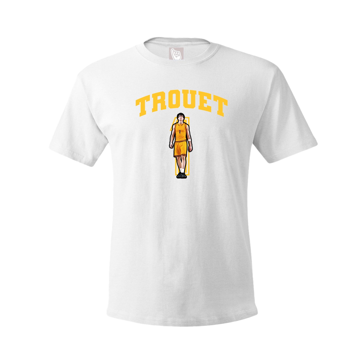 Youth Tee — Number in White