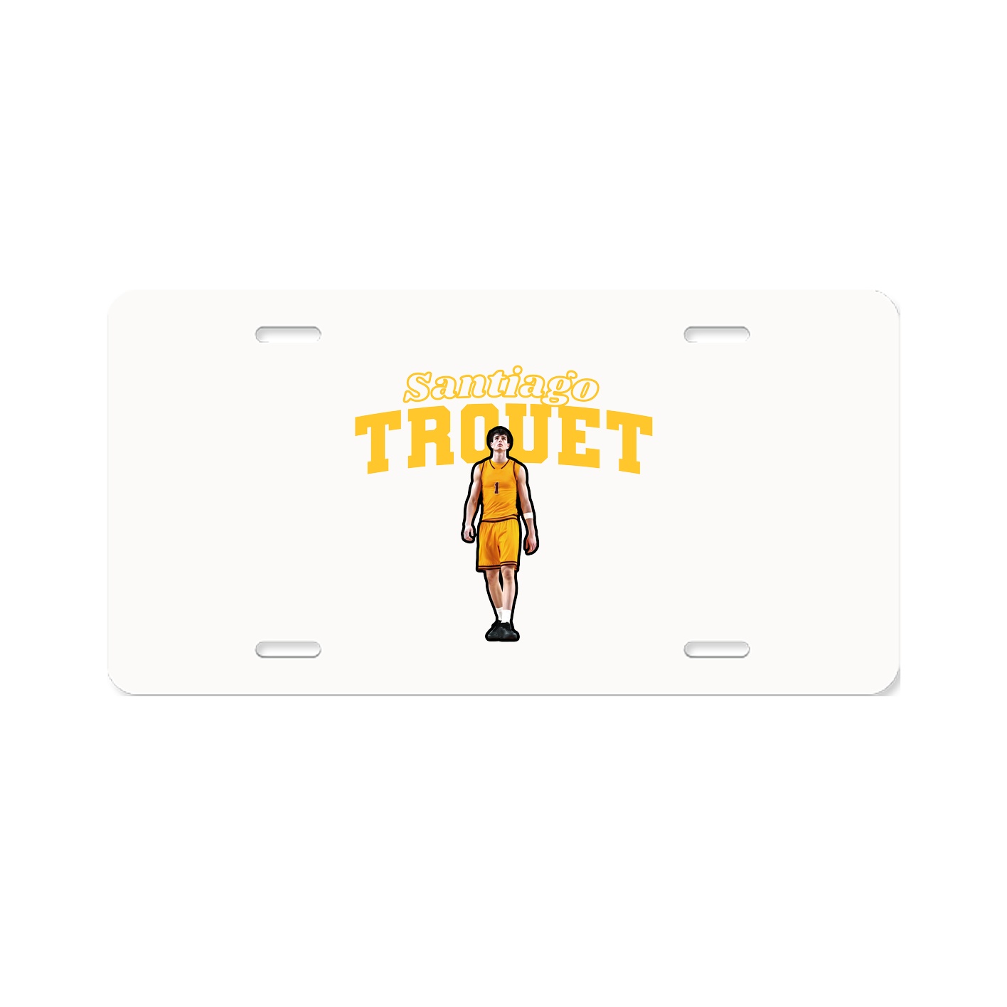 License Plate — Name Arch in Classic