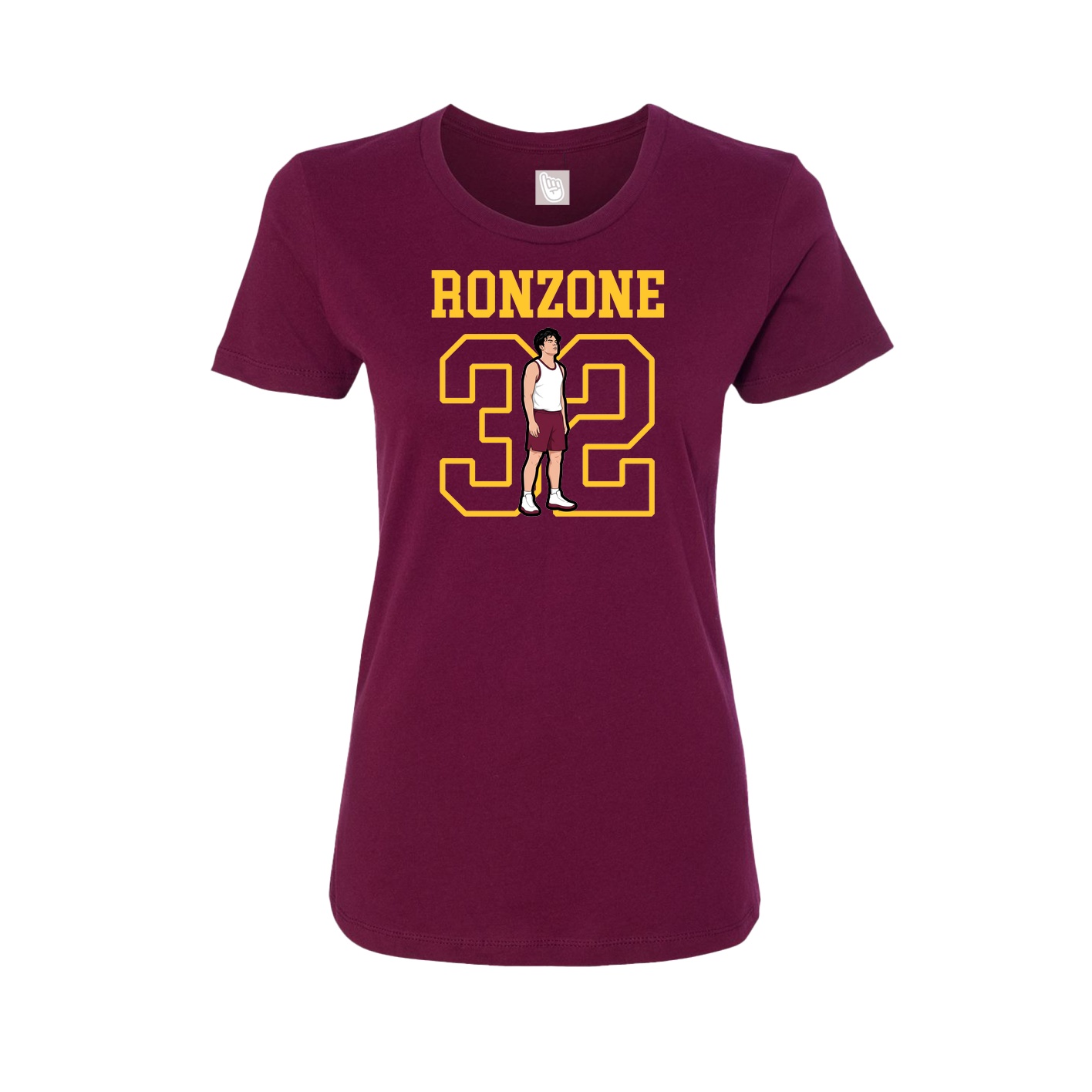 Fitted Women's Tee — Shirsey in Maroon