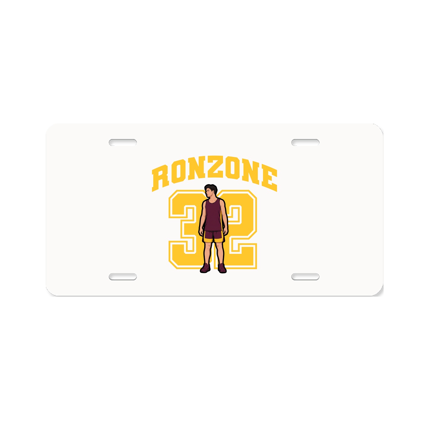 License Plate — Number in Classic