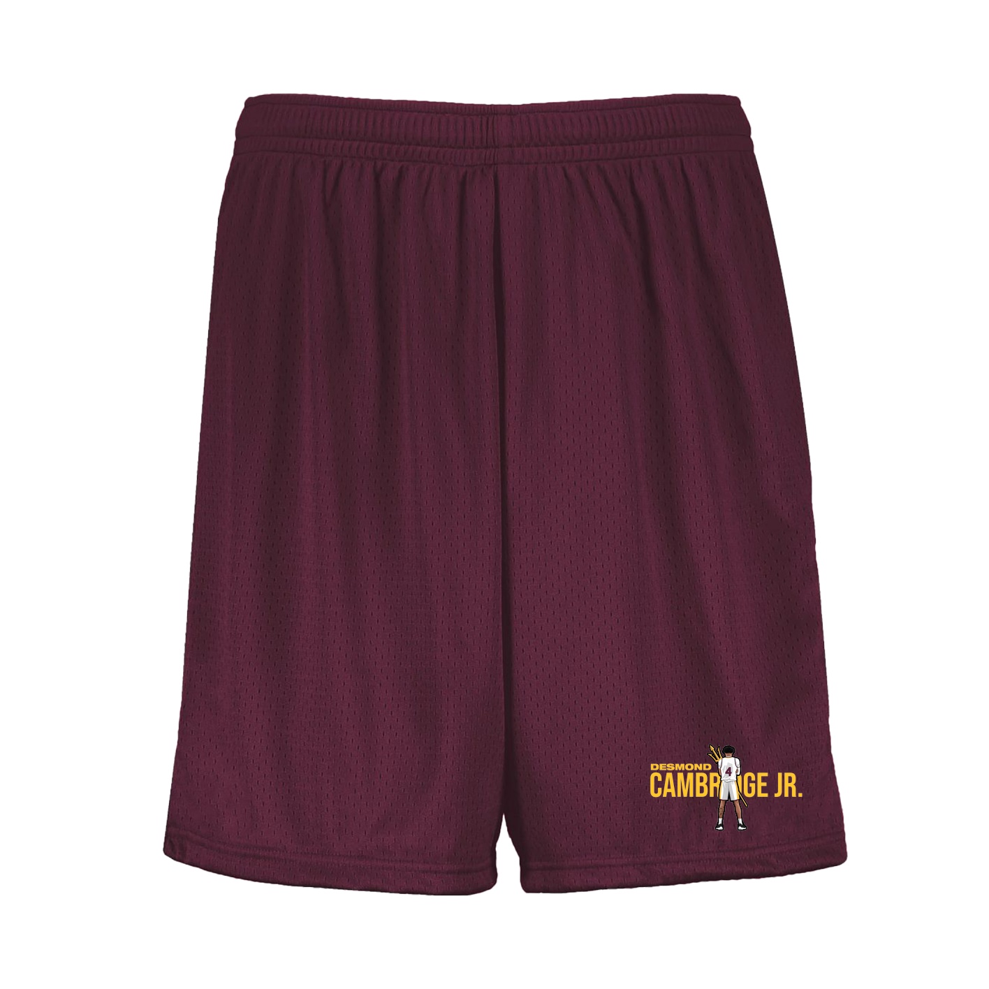 Shorts — Player Name in Maroon