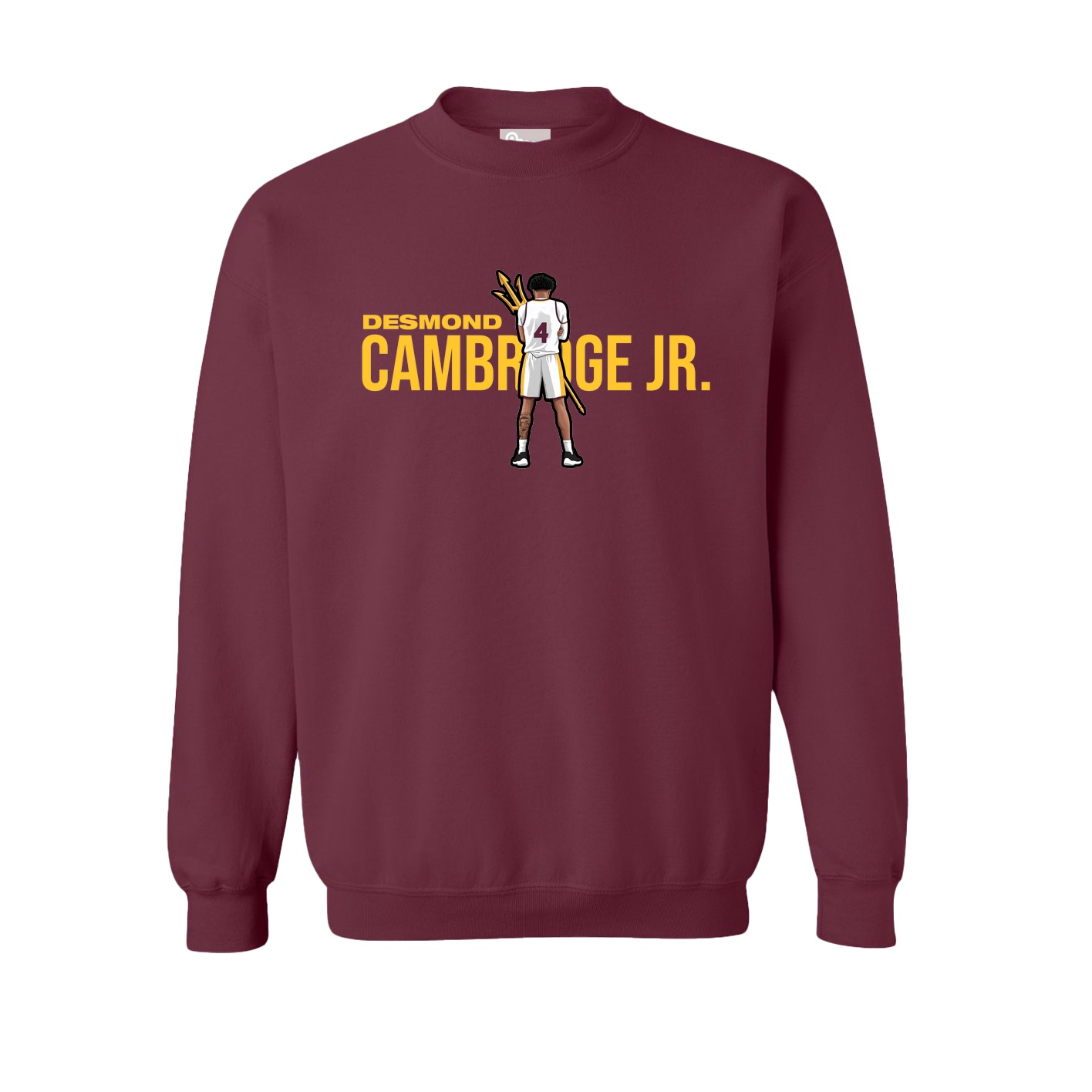 Fleece Crew — Player Name in Maroon