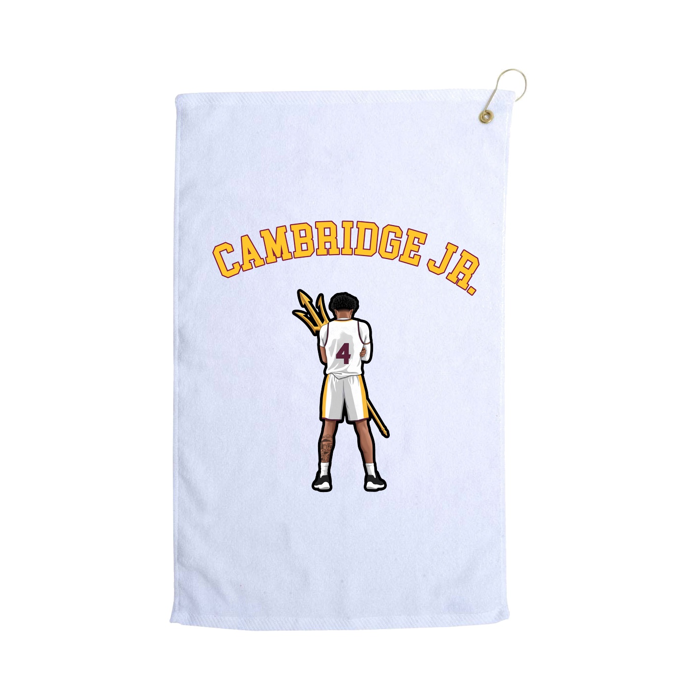 Golf Towel — Shirsey Arch in White