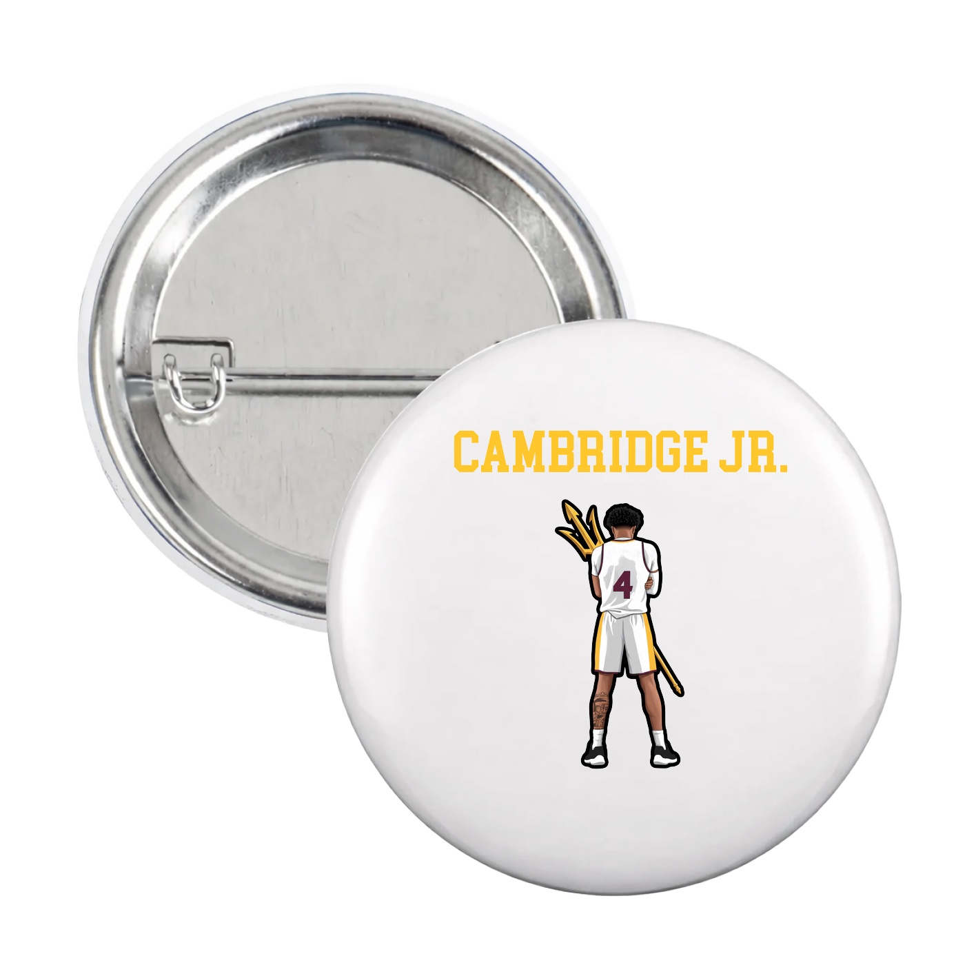 Game Day Button — Shirsey in White