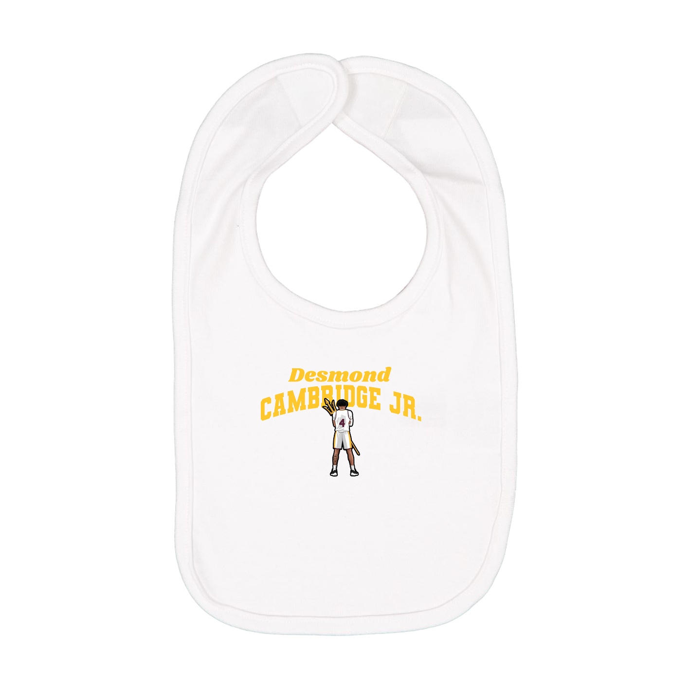Infant Bib — Signature Arch in White