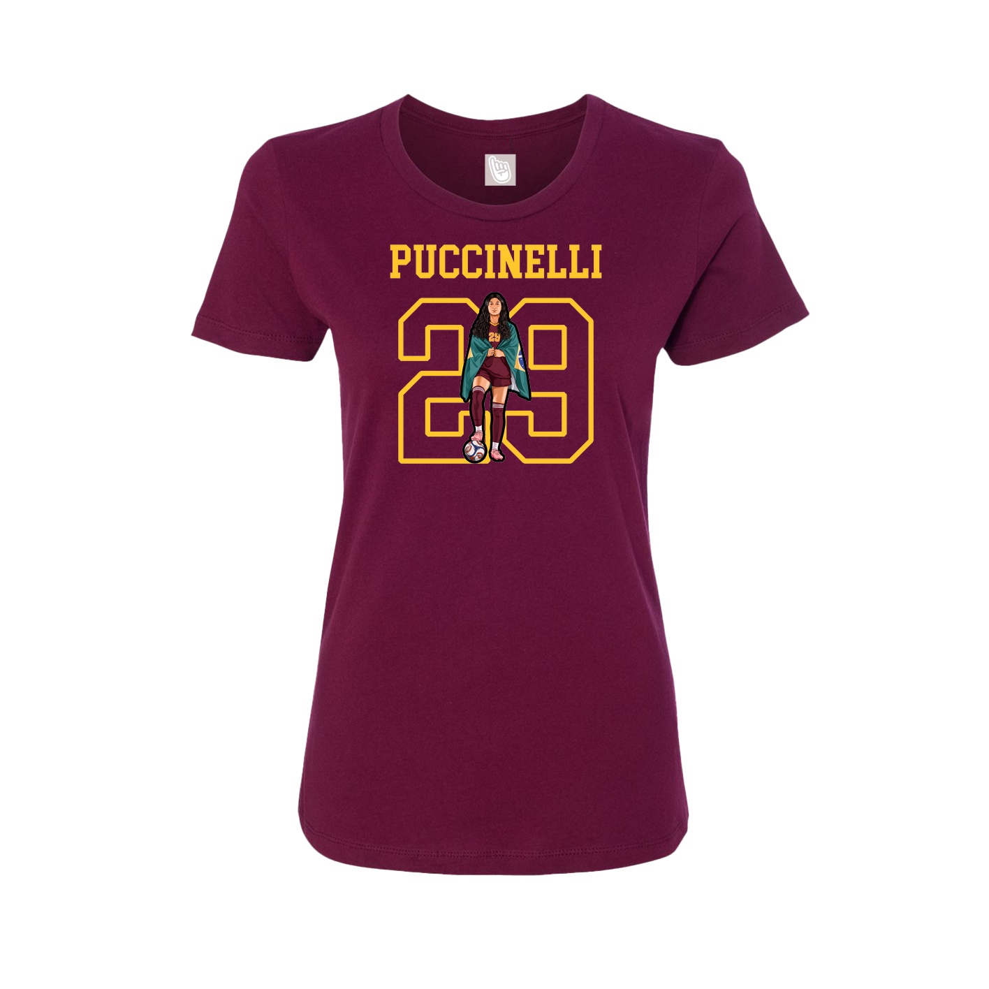 Fitted Women's Tee — Shirsey in Maroon