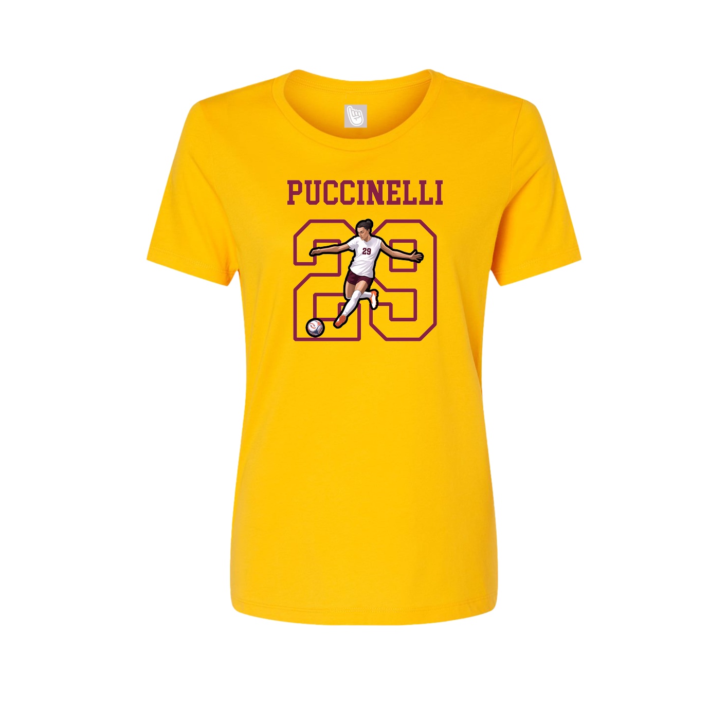 Fitted Women's Tee — Shirsey in Gold