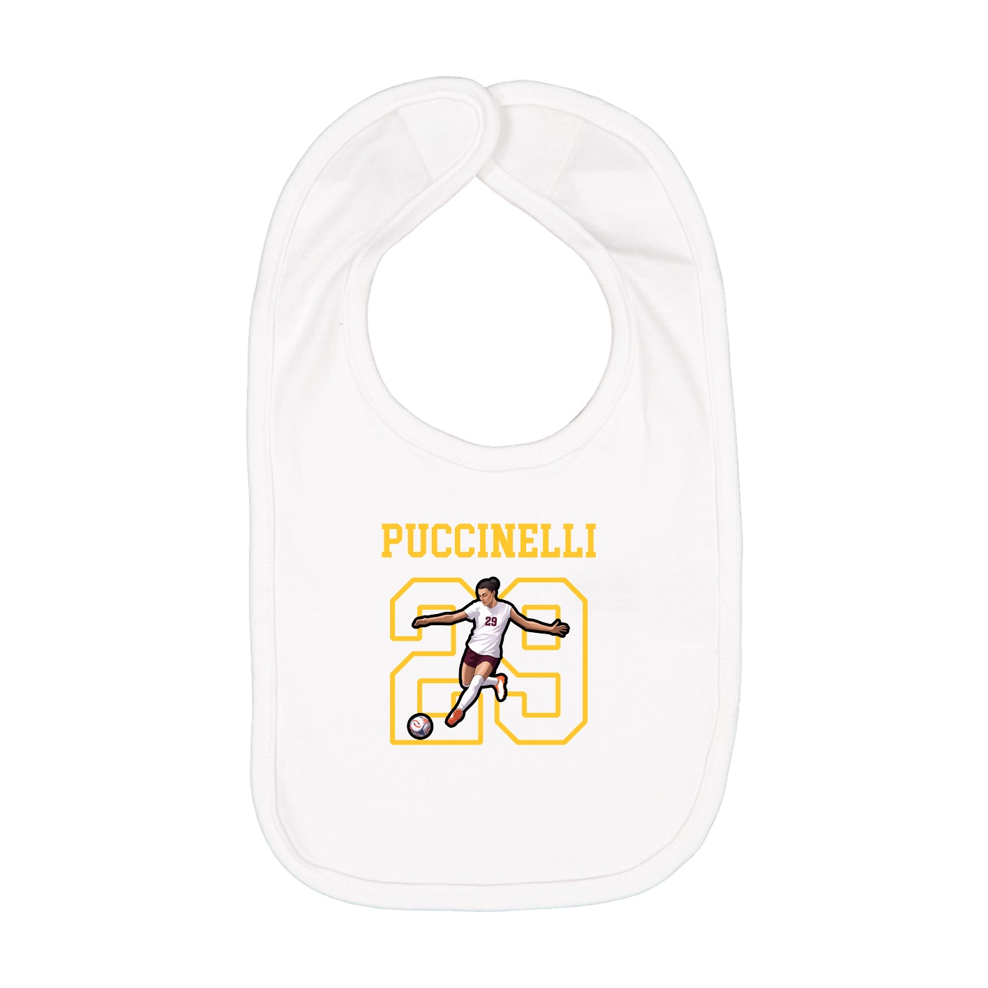 Infant Bib — Shirsey in White