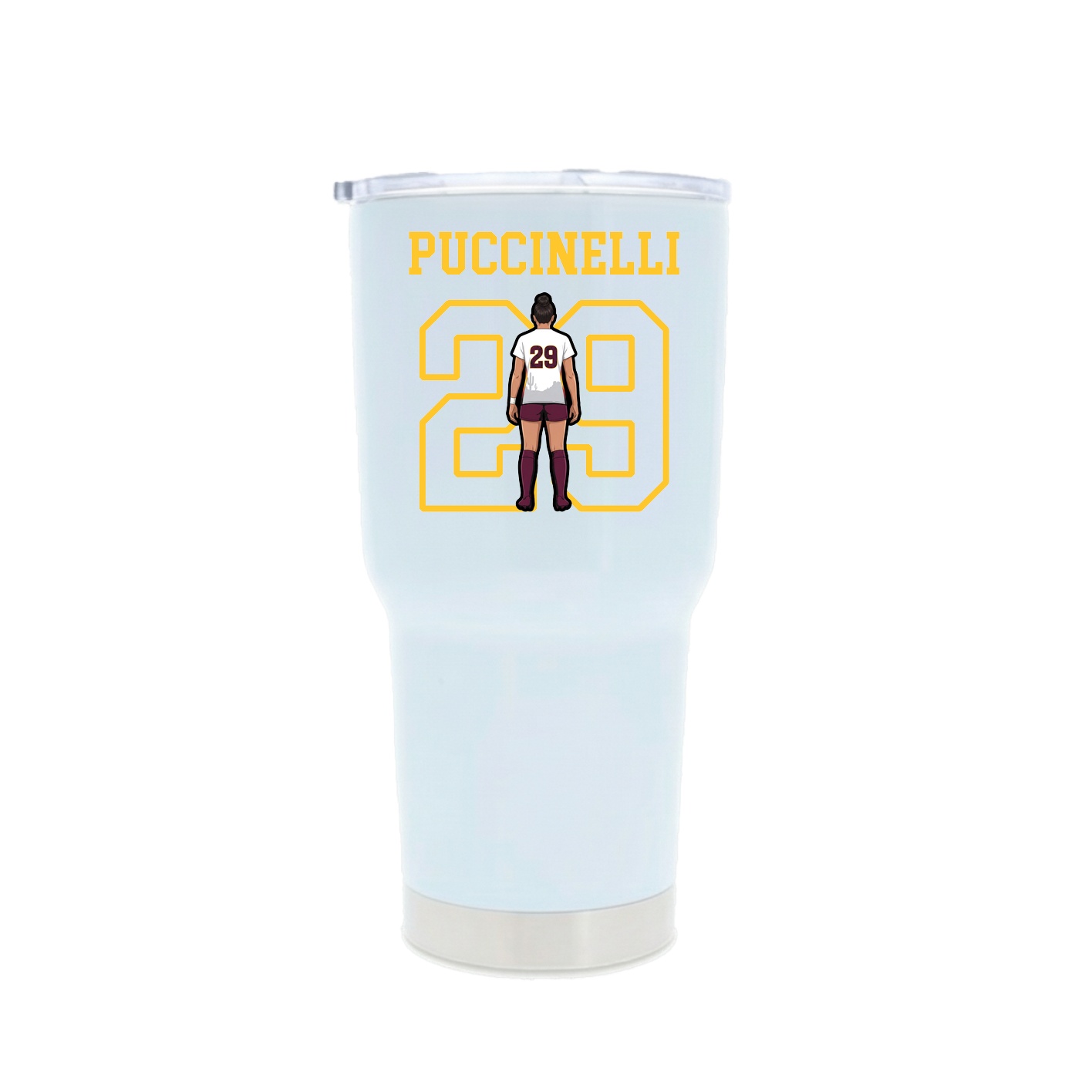 30oz Stainless Steel Tumbler — Shirsey in White