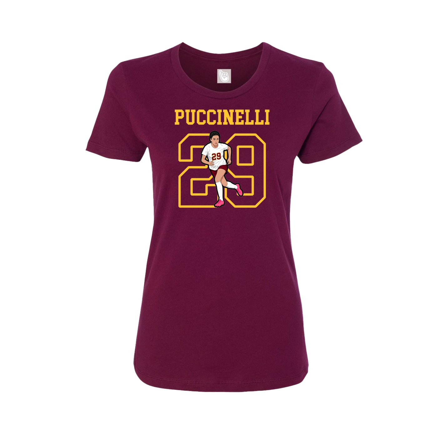 Fitted Women's Tee — Shirsey in Maroon