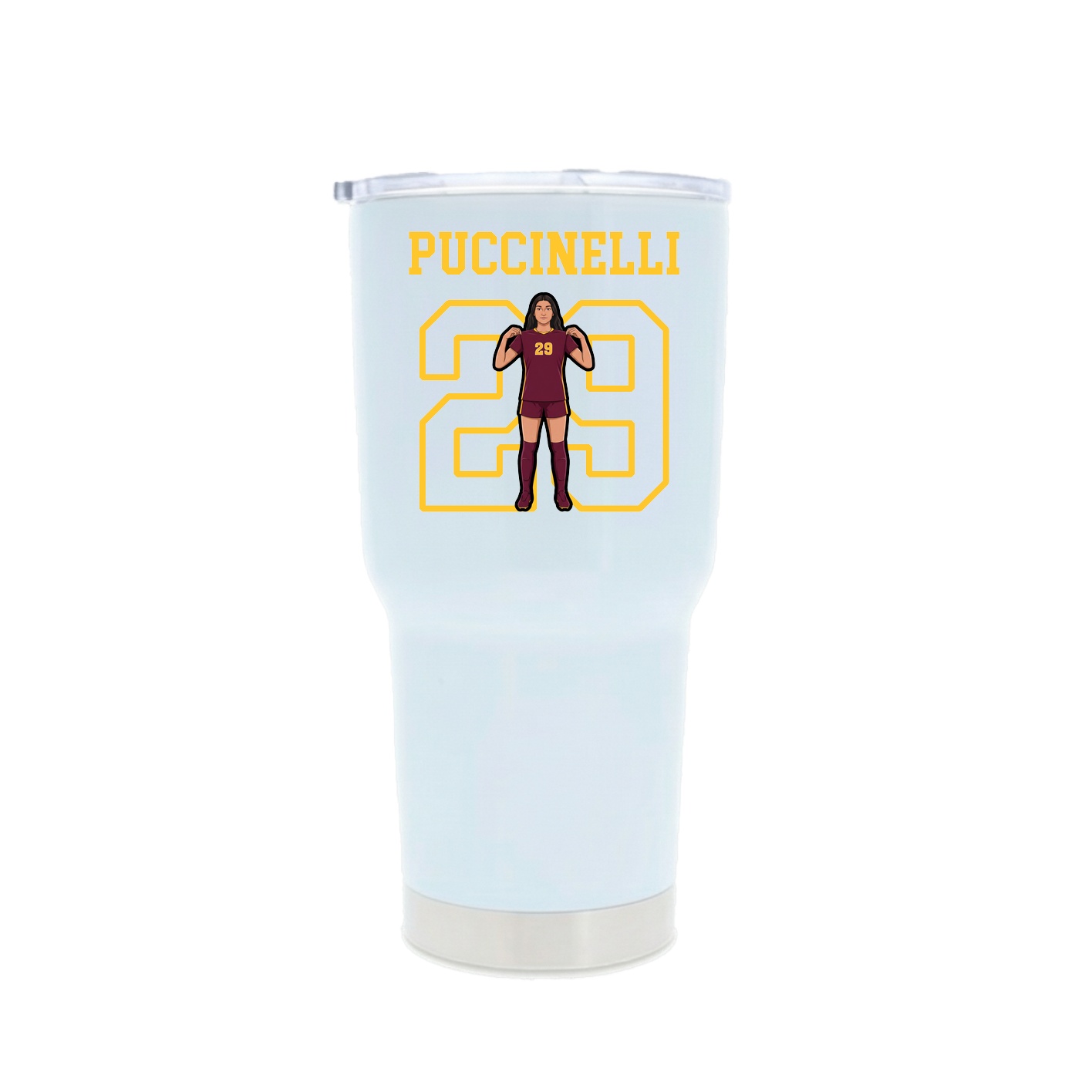 30oz Stainless Steel Tumbler — Shirsey in White