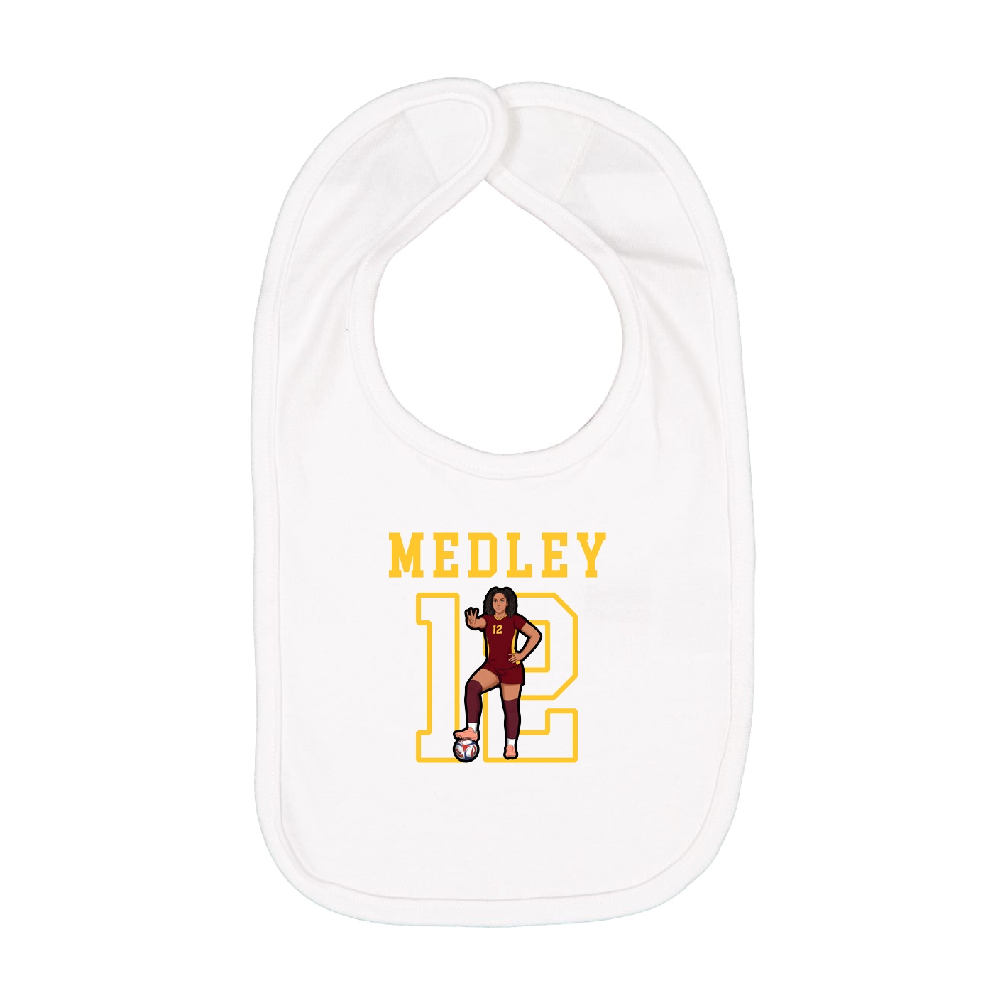 Infant Bib — Shirsey in White