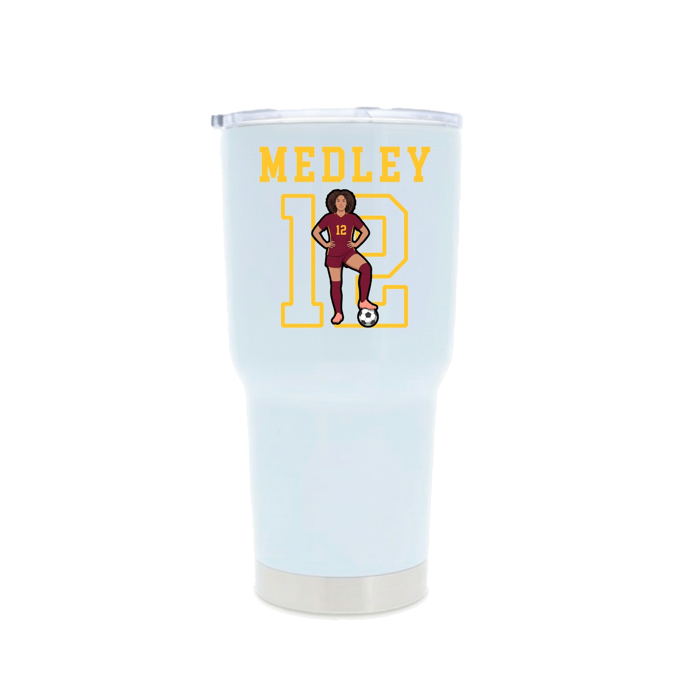 30oz Stainless Steel Tumbler — Shirsey in White