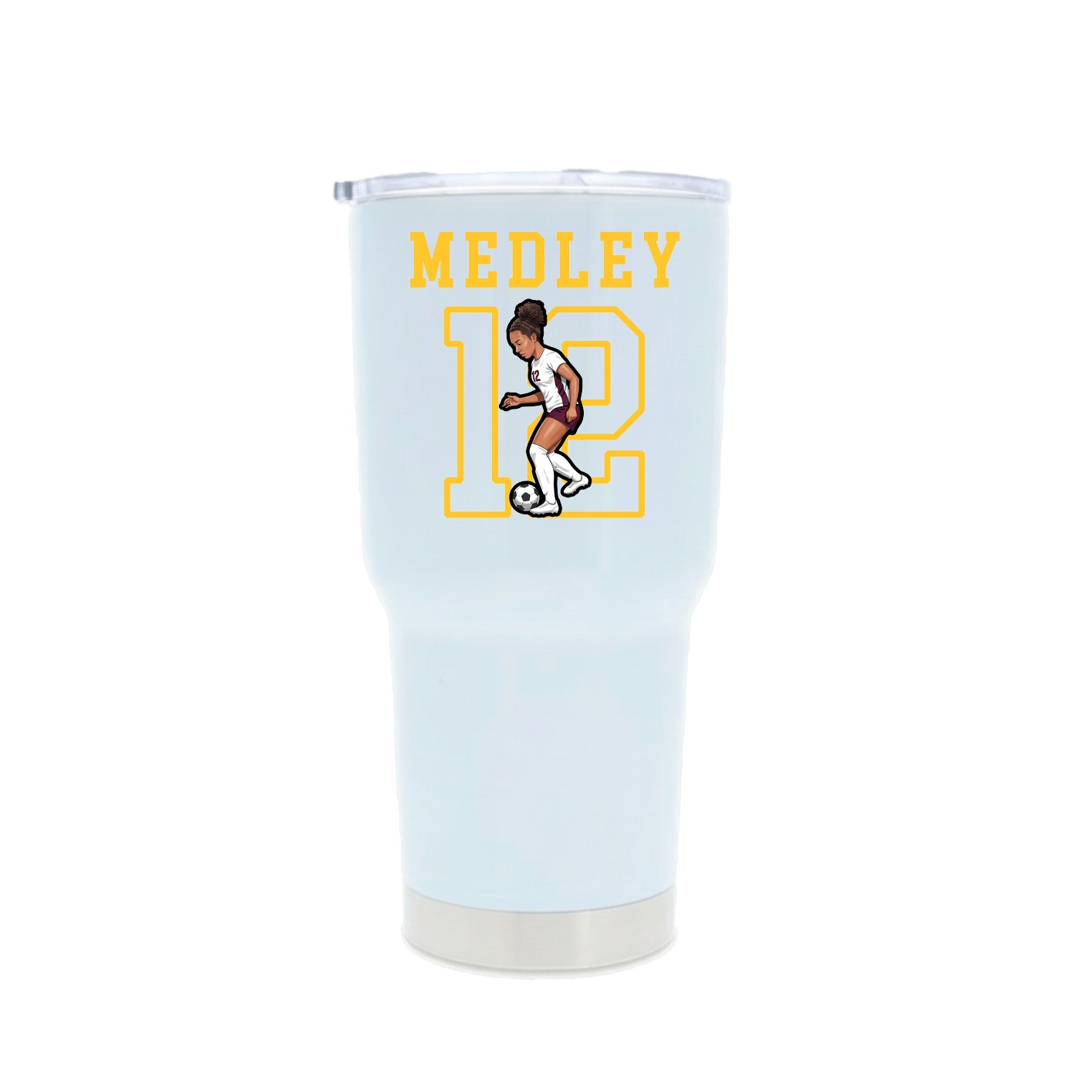 30oz Stainless Steel Tumbler — Shirsey in White