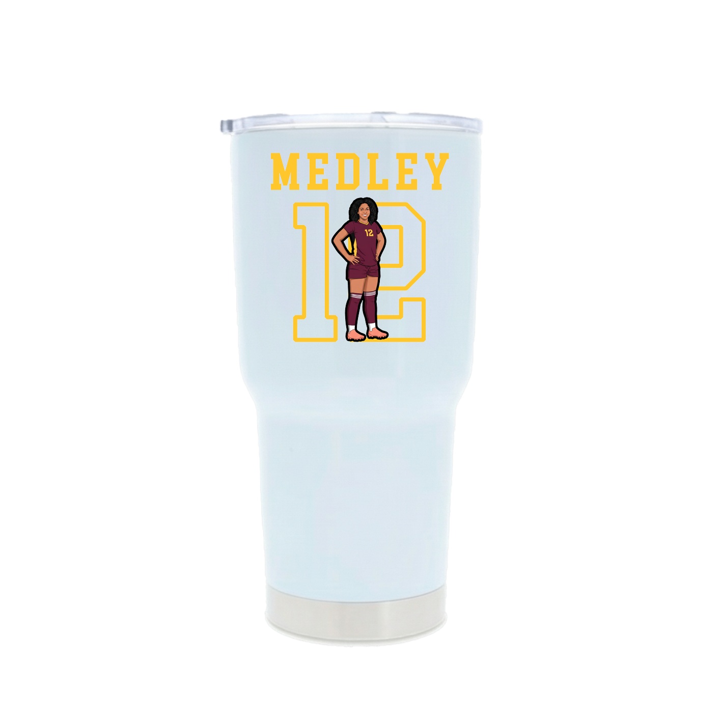 30oz Stainless Steel Tumbler — Shirsey in White