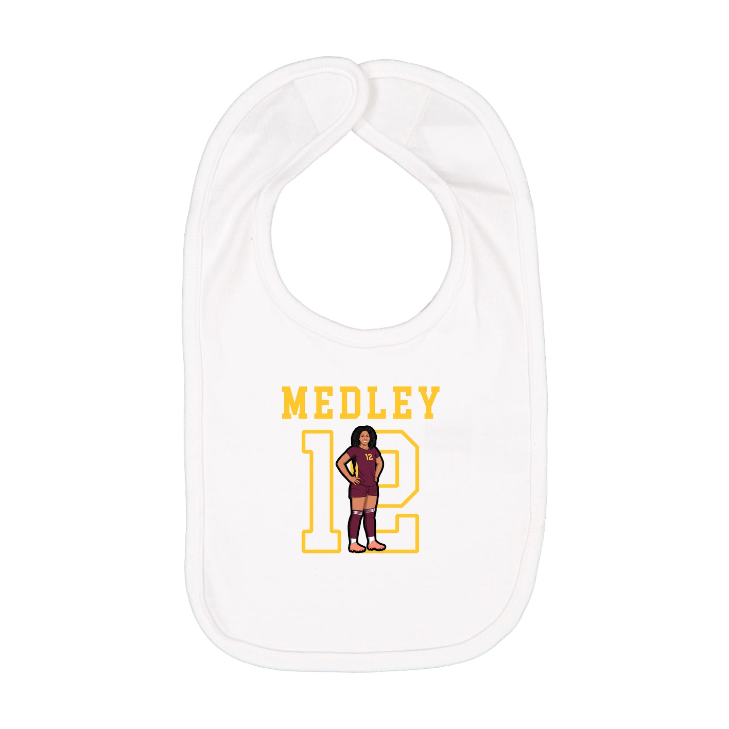 Infant Bib — Shirsey in White